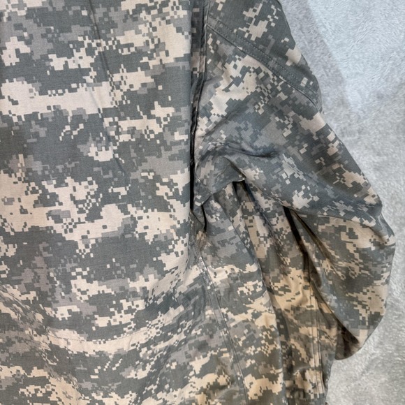 US Army ACU UCP Coat Mens Large Long Gray Digital Camo Cold Weather Field Hooded - Picture 16 of 16